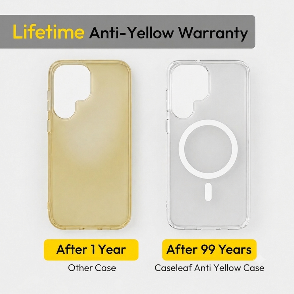 Anti Yellow Magsafe Clear Case Samsung - Galaxy S23 Ultra