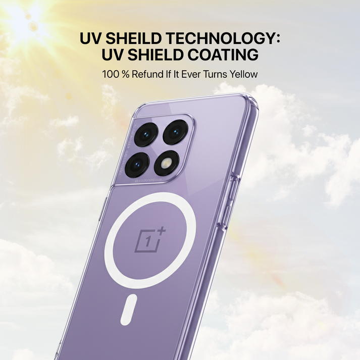 Anti Yellow Magsafe Clear Case - One Plus 10 Pro