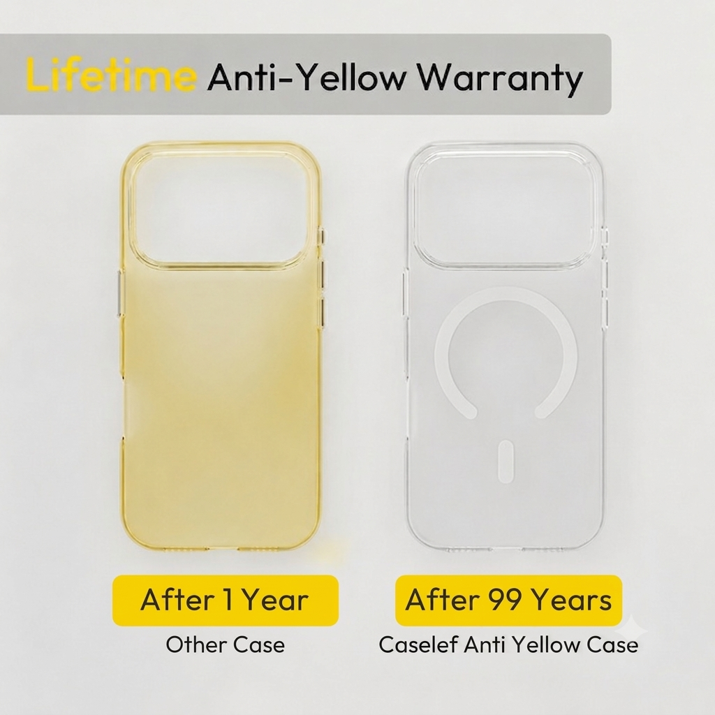 Anti Yellow Magsafe Clear Case - Iphone 17 Pro