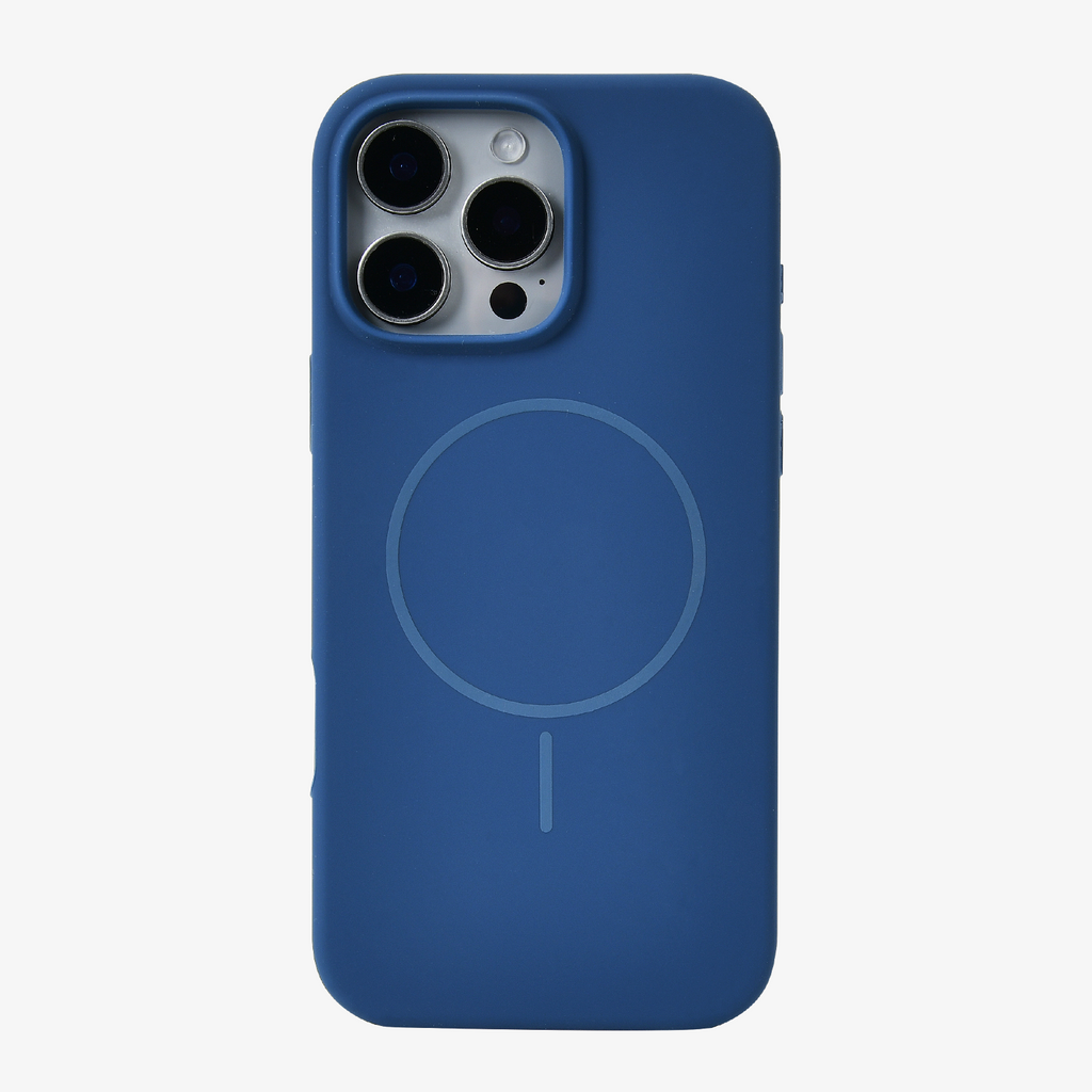 Anti Dust Magsafe Silicone Case - Iphone 14 Pro (Denim Blue)