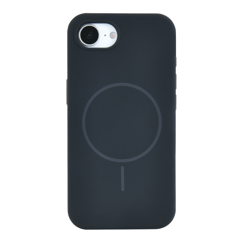 Anti Dust Magsafe Silicone Case - Iphone 16 e (Black)