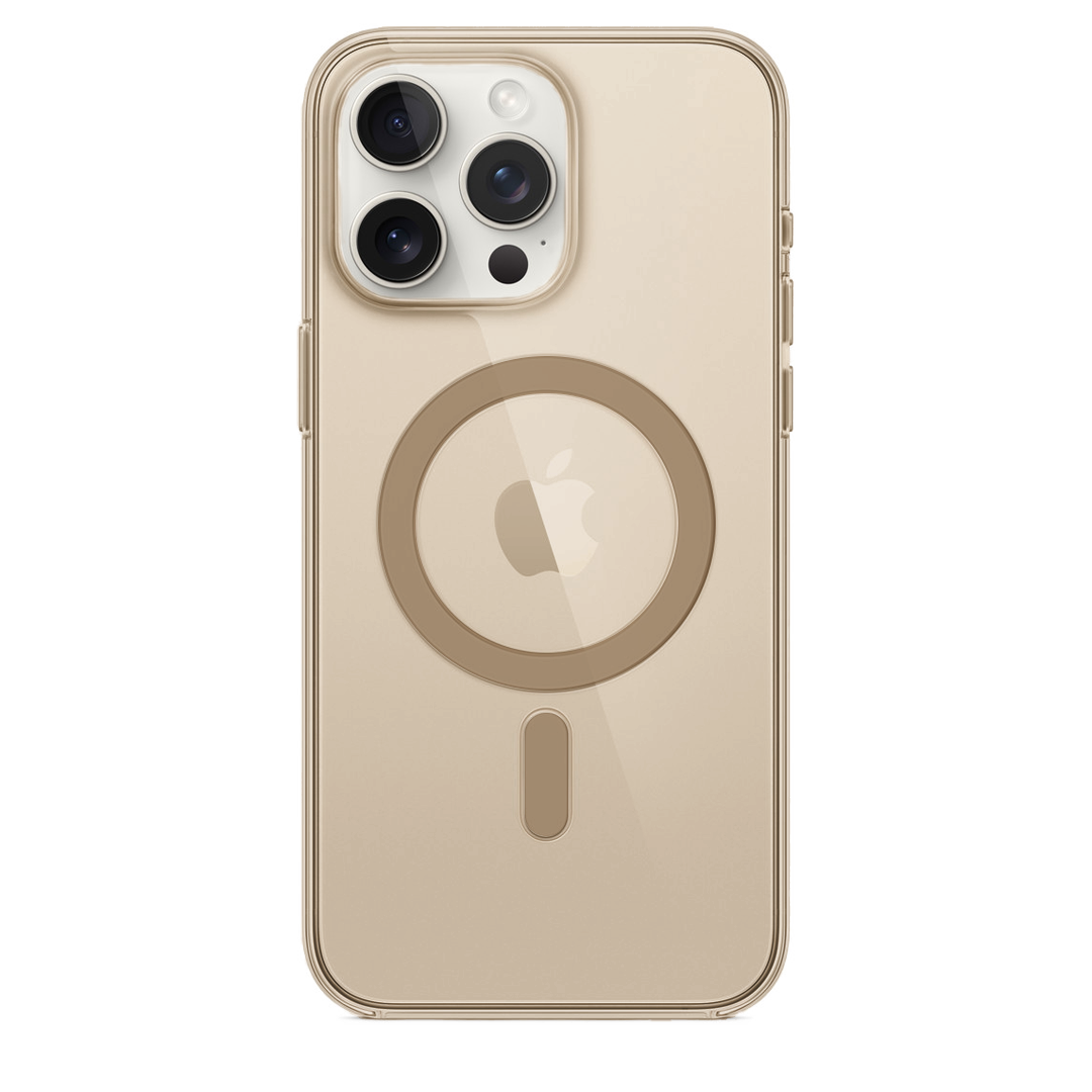 Anti Yellow Magsafe Clear Case - Iphone 15 Pro (CRYSTAL DESERT TITANIUM)