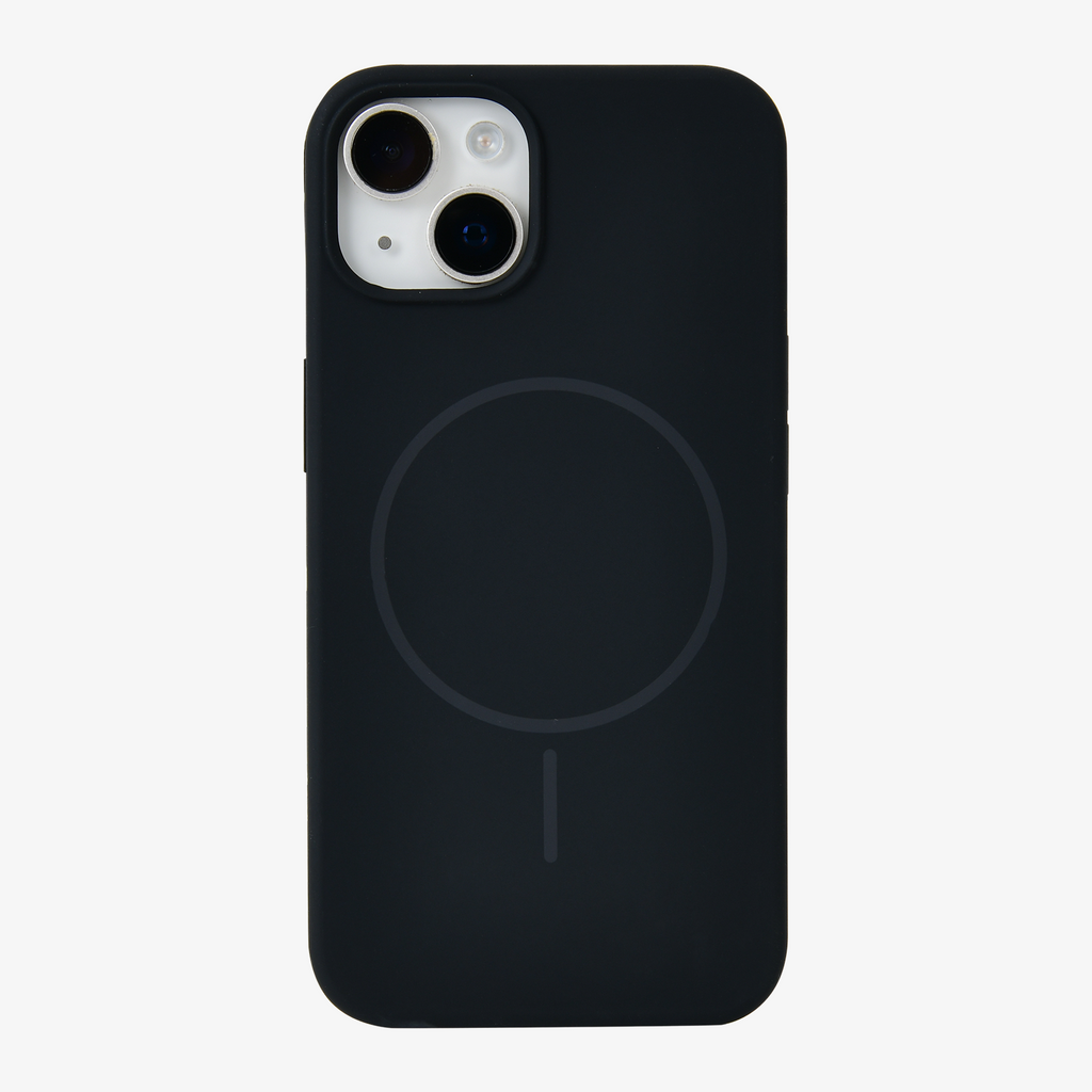 Anti Dust Magsafe Silicone Case - Iphone 13 (Black)