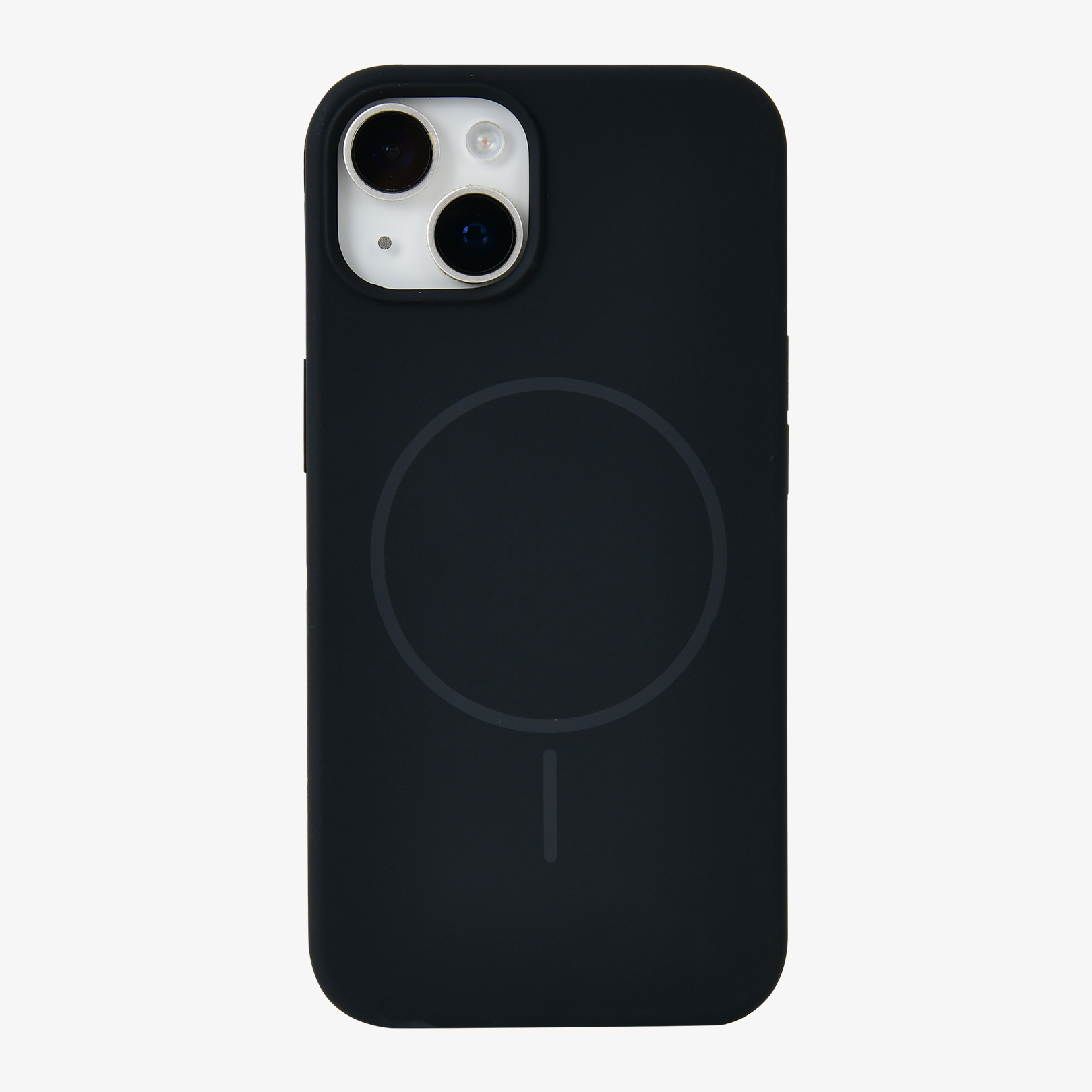 Anti Dust Magsafe Silicone Case - Iphone 14 (Black)