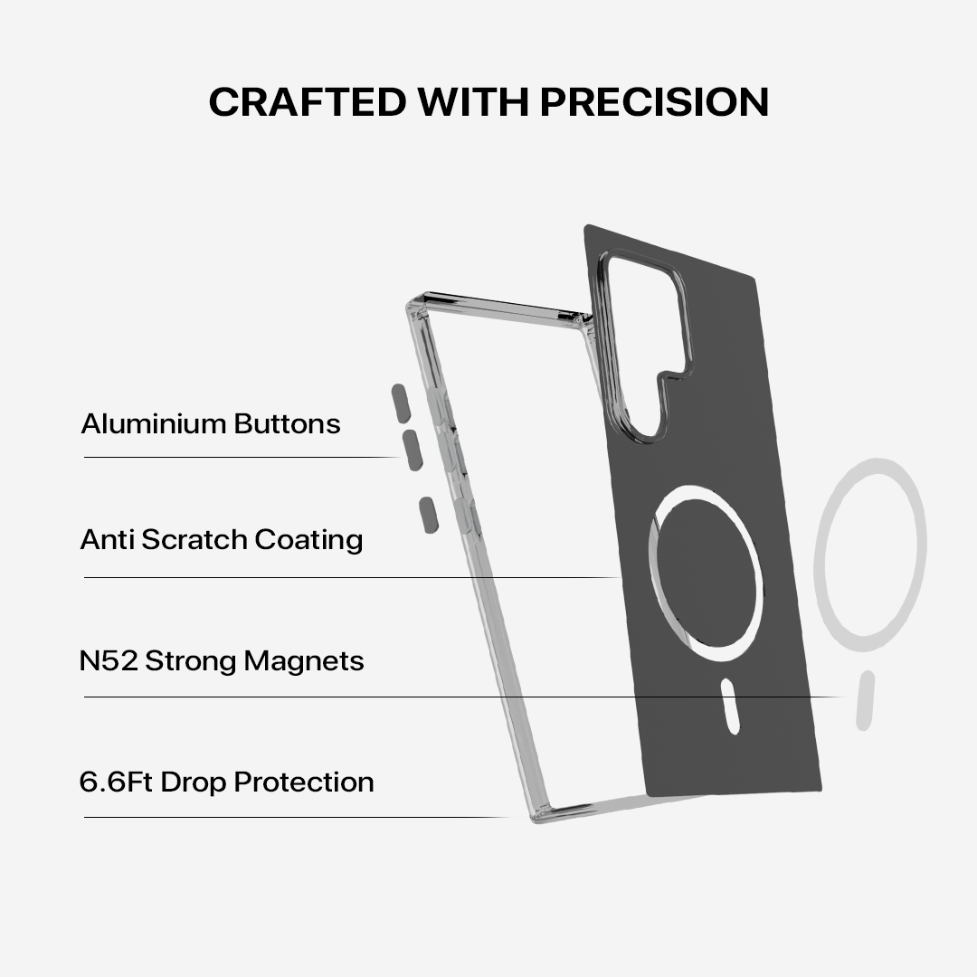 Anti Yellow Magsafe Clear Case Samsung - Galaxy S25 Ultra