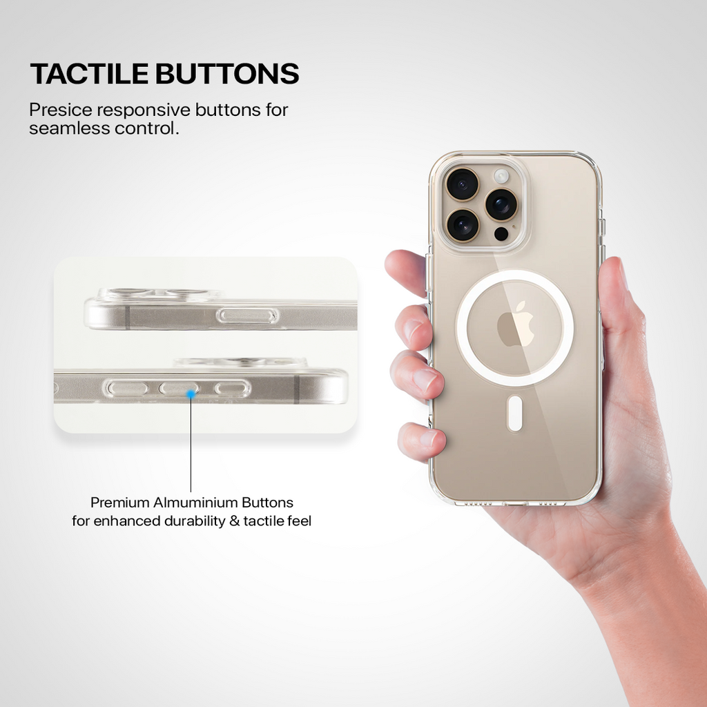 Anti Yellow Magsafe Clear Case - Iphone 13 Pro (CRYSTAL WHITE TITANIUM)