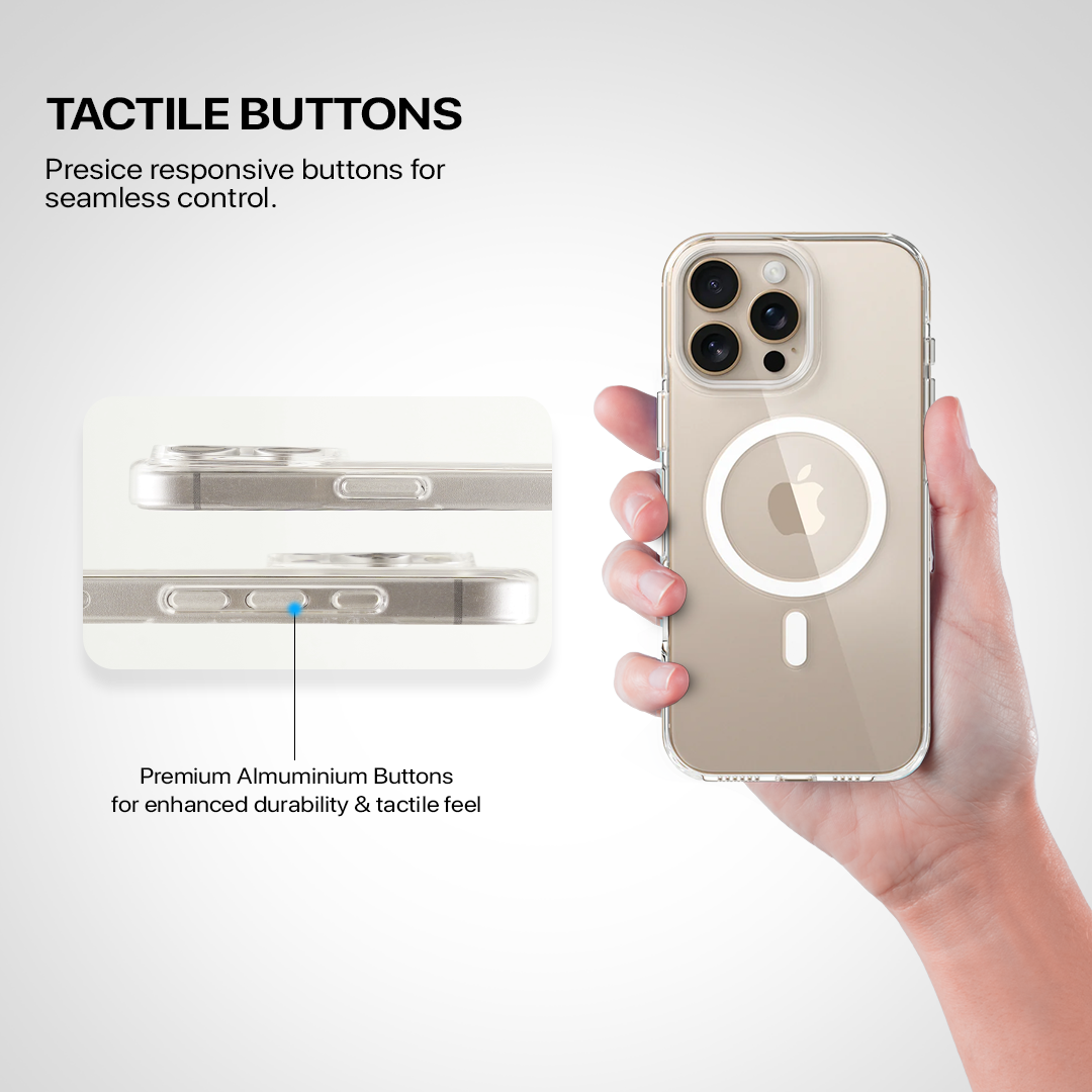 Anti Yellow Magsafe Clear Case - Iphone 14 Pro (CRYSTAL WHITE TITANIUM)