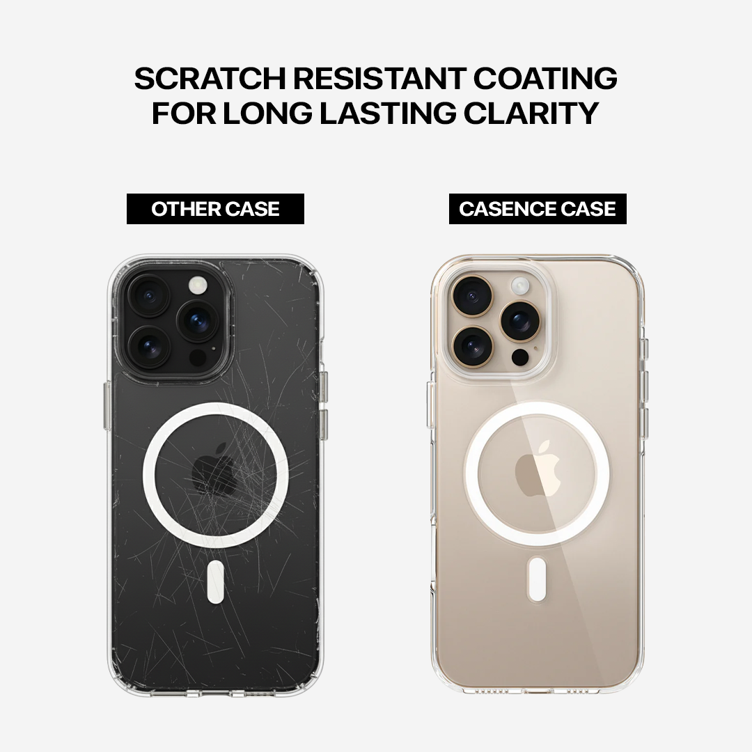 Anti Yellow Magsafe Clear Case - Iphone 15 Pro Max