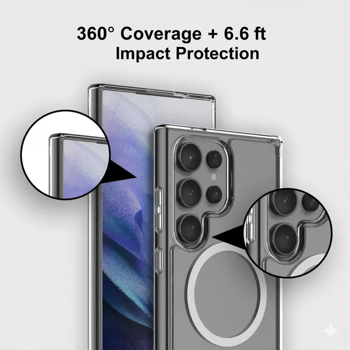 Anti Yellow Magsafe Clear Case Samsung - Galaxy S23 Ultra