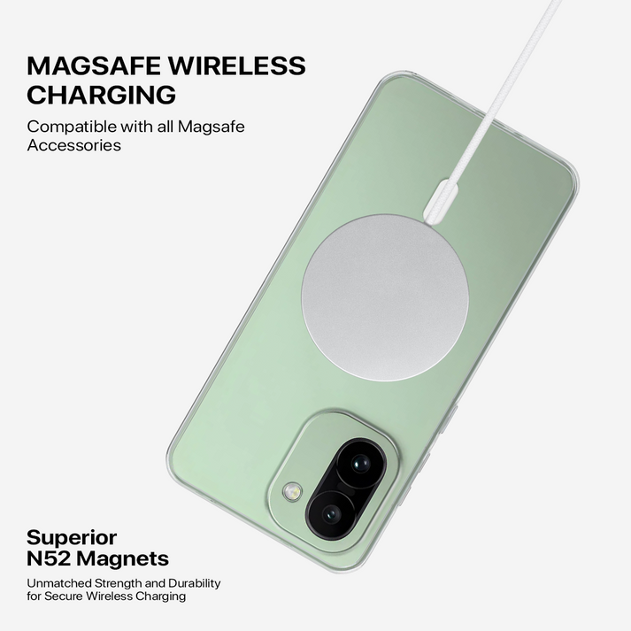 Anti Yellow Magsafe Clear Case - One Plus 15 R