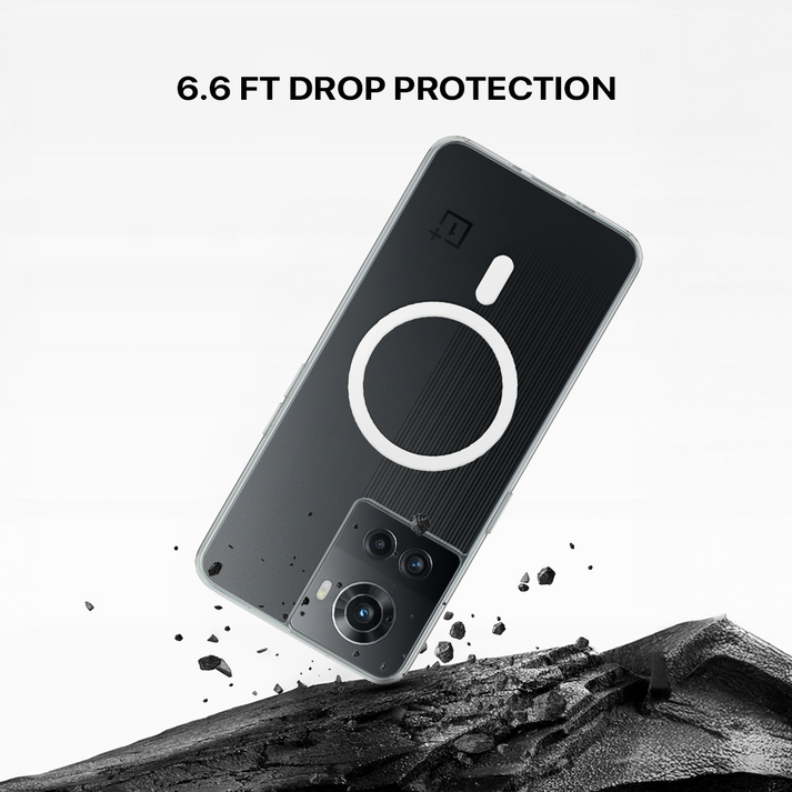 Anti Yellow Magsafe Clear Case - One Plus 10R