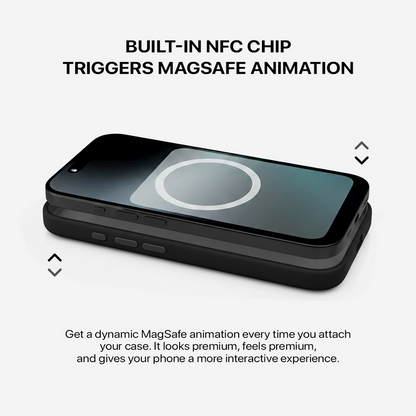 Signature Leather Magsafe Case - Iphone 17 Pro Max (Royal Black)