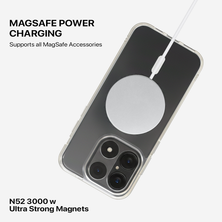 Anti Yellow Magsafe Clear Case - One Plus 15